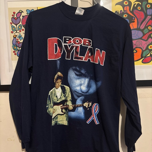 Delta Other - Delta Navy Blue Never Ending Tour Bob Dylan Long Sleeve Tee